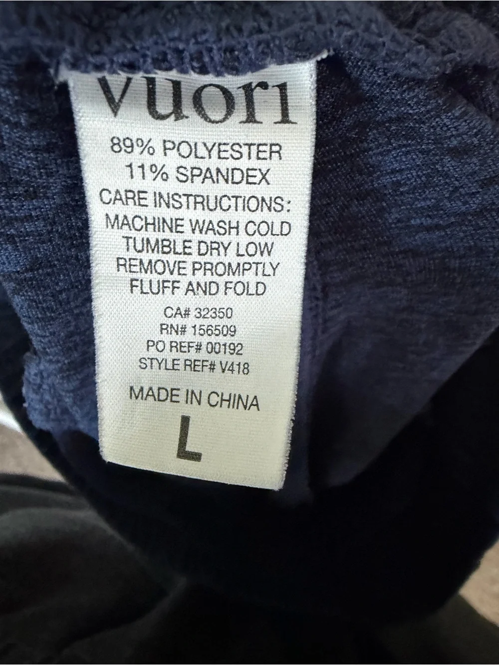 2 Pairs Vuori Ponto Performance Pants Navy Charcoal Large